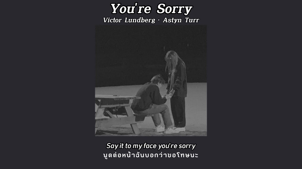 ' You're Sorry - Victor Lundberg ft.Astyn Turr | thaisub(แปลไทย) #thaisub #lyrics #แปลไทย