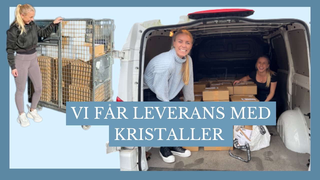 Vi får en leverans med kristaller | Shine Crystals | Vlogg