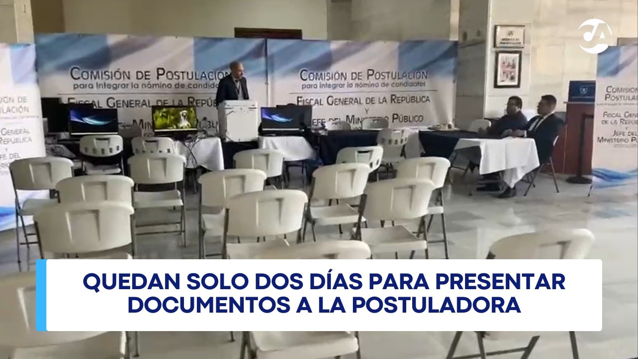 Postuladora para fiscal general cierra tercer día sin recibir nuevos aspirantes