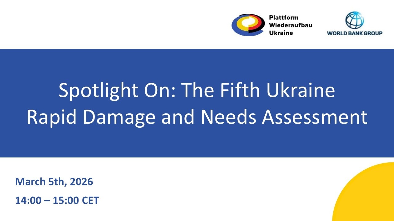 Spotlight on Das fünfte Ukraine Rapid Damage and Needs Assessment  (RDNA5)
