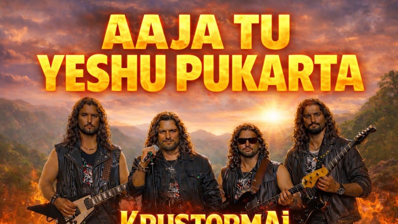 Aa Bhi Ja Yeshu Pukarta  |🔥  Hindi Rock Worship Song  | KruStorm AI #gospelrock #indiangospel