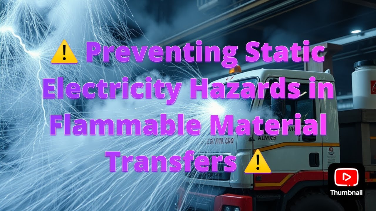 ⚠️ Preventing Static Electricity Hazards in Flammable Material Transfers ⚠️