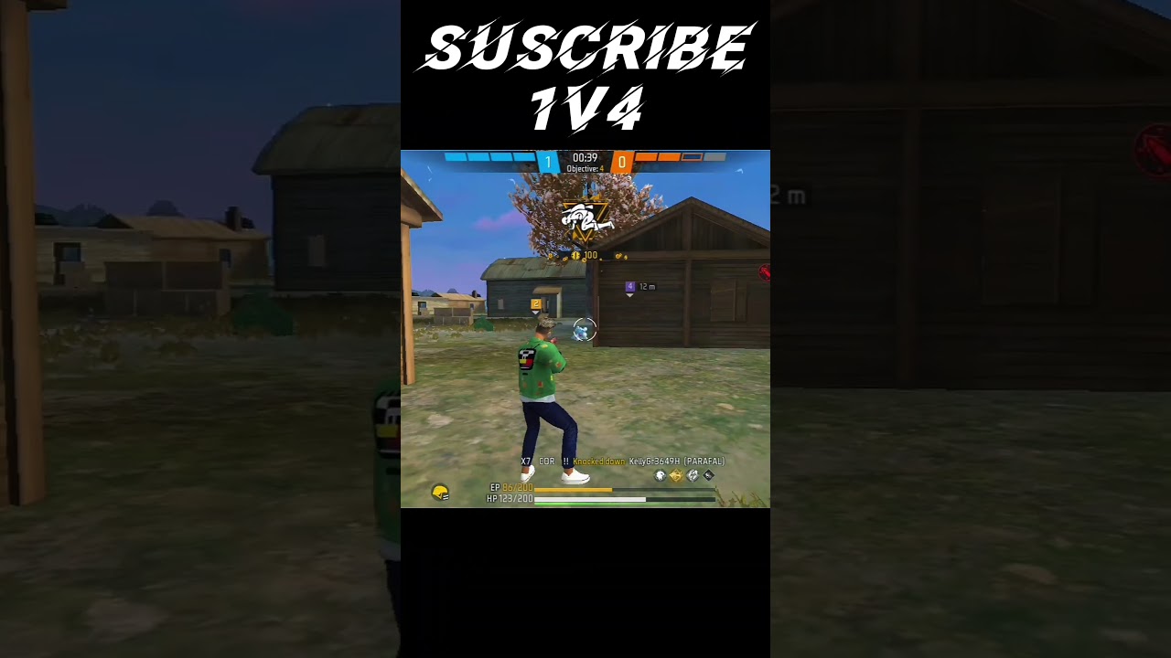 "1v4 SURVIVAL! FREE FIRE ULTIMATE TEST! 🔥✅" [ 