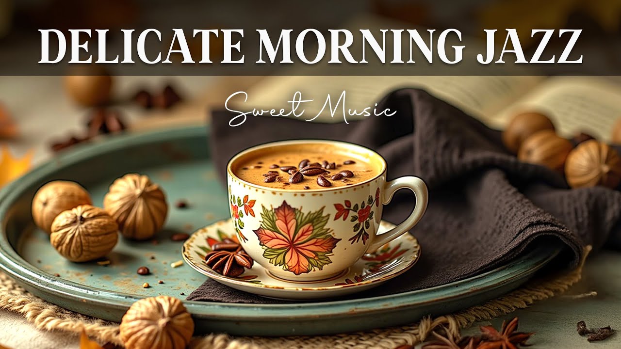 Delicate Morning Jazz 🍂 Fall Jazz Cafe Music and Sweet Bossa Nova Instrumental for Stress Relief