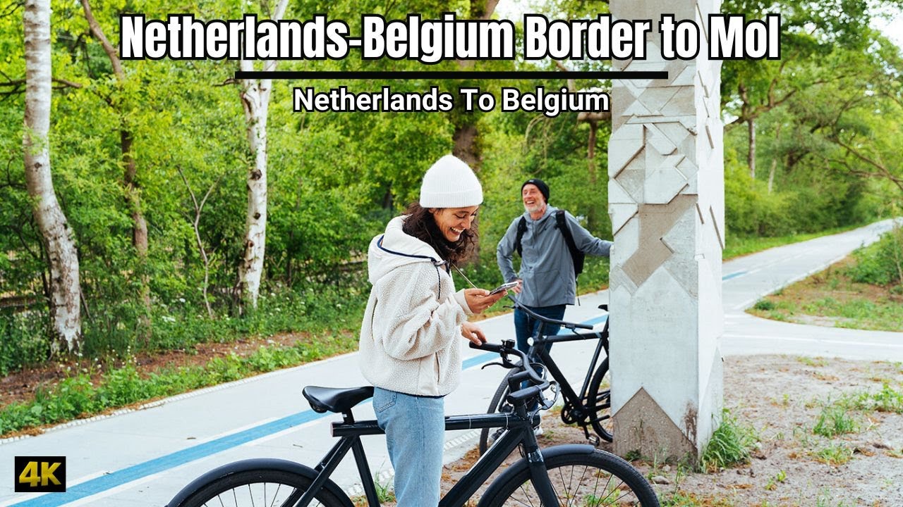 E-biking 🇧🇪: Netherlands-Belgium Border to Mol Belgium - 4K HDR | Belgium Tour 2024