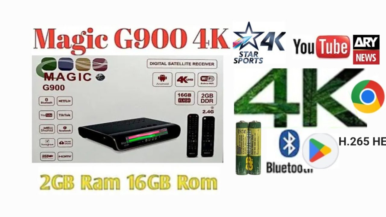Magic G900 4K UHD Android SatelliteReciver 2025