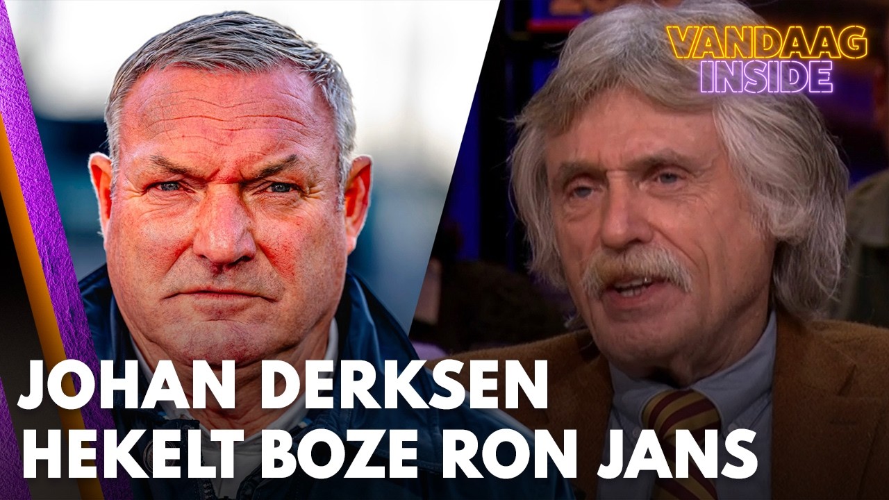 Johan Derksen hekelt boze Ron Jans: 'Ik heb nog n&oacute;&oacute;it zo&rsquo;n kinderachtige man gezien!'