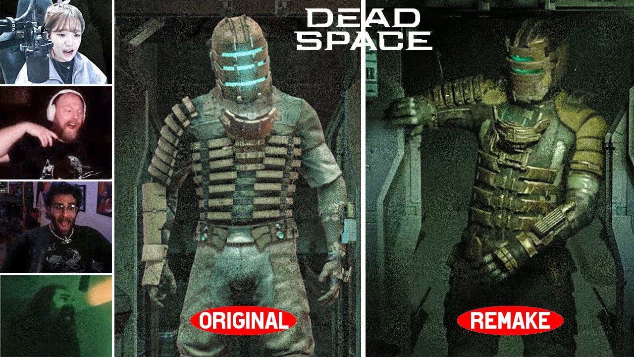 Dead Space VS Dead Space Remake Top Twitch Jumpscares/Funny Moments Compilation (Horror Games)