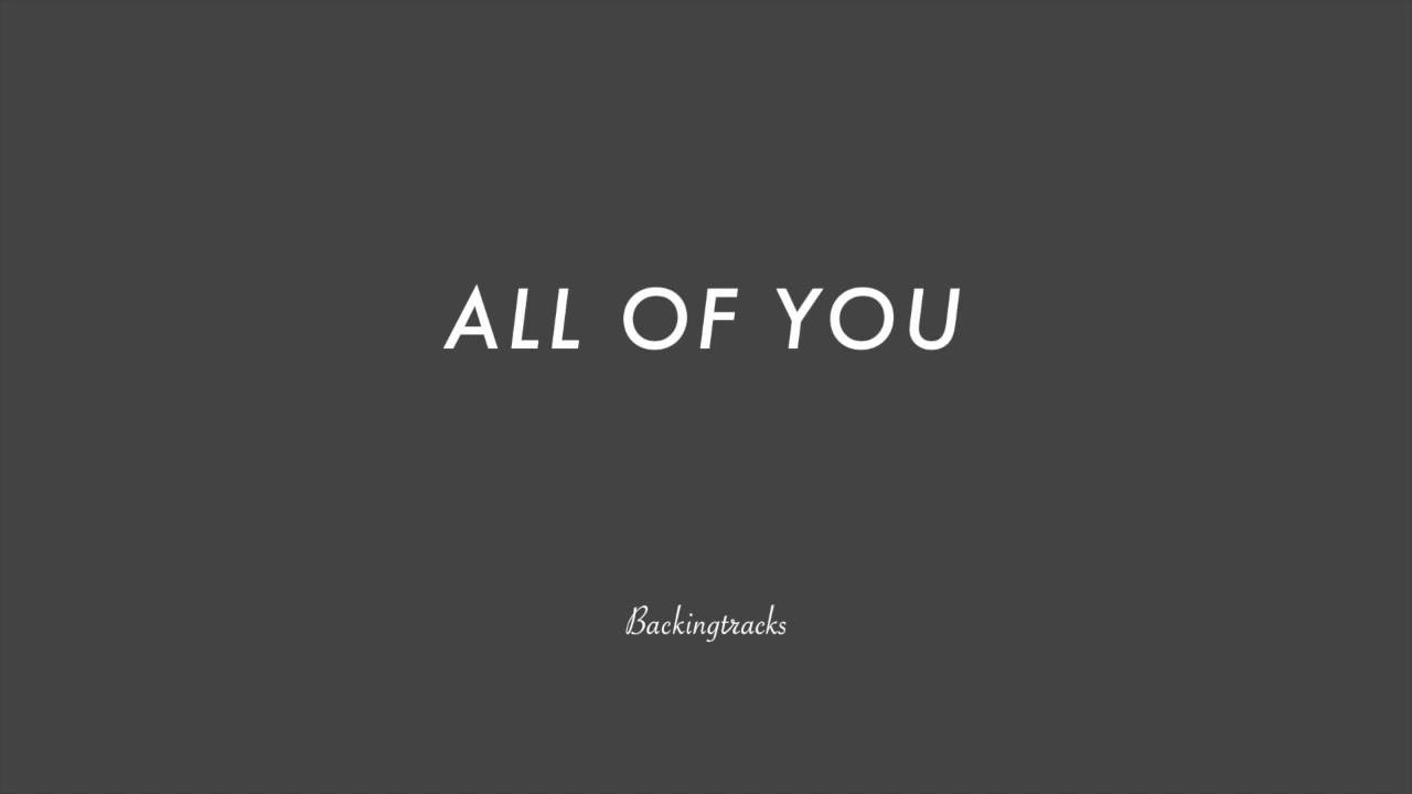 All Of You chord progression - Jazz Backing Track Play Along