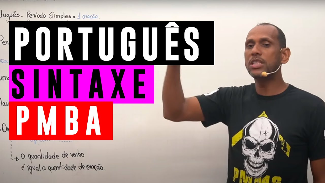 Sintaxe para Concurso PMBA 2025 🚨 | Aulas de Português para Soldado !
