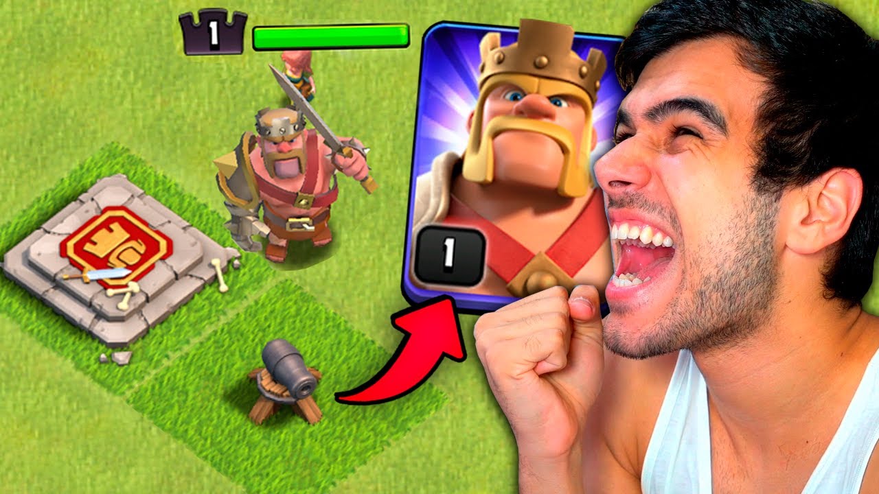 LIBEREI O REI BÁRBARO NA VILA MAIS NOOB GEMADA DO CLASH OF CLANS #4