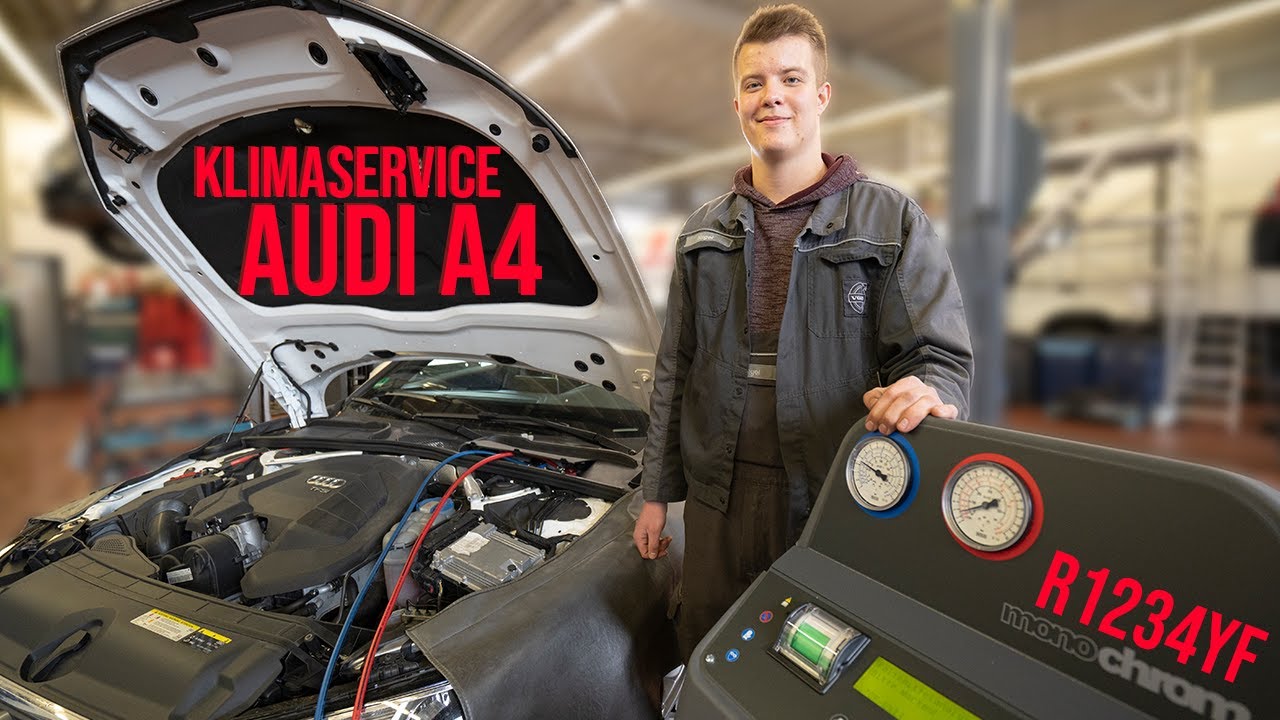 Heisel & Heiner | Klimaservice am Audi A4 (R1234YF)