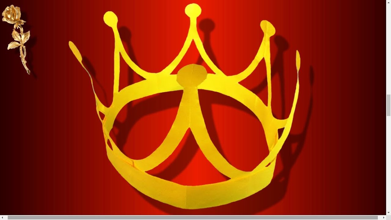 👑⚜ Couronne découpée en papier 🤴👸
