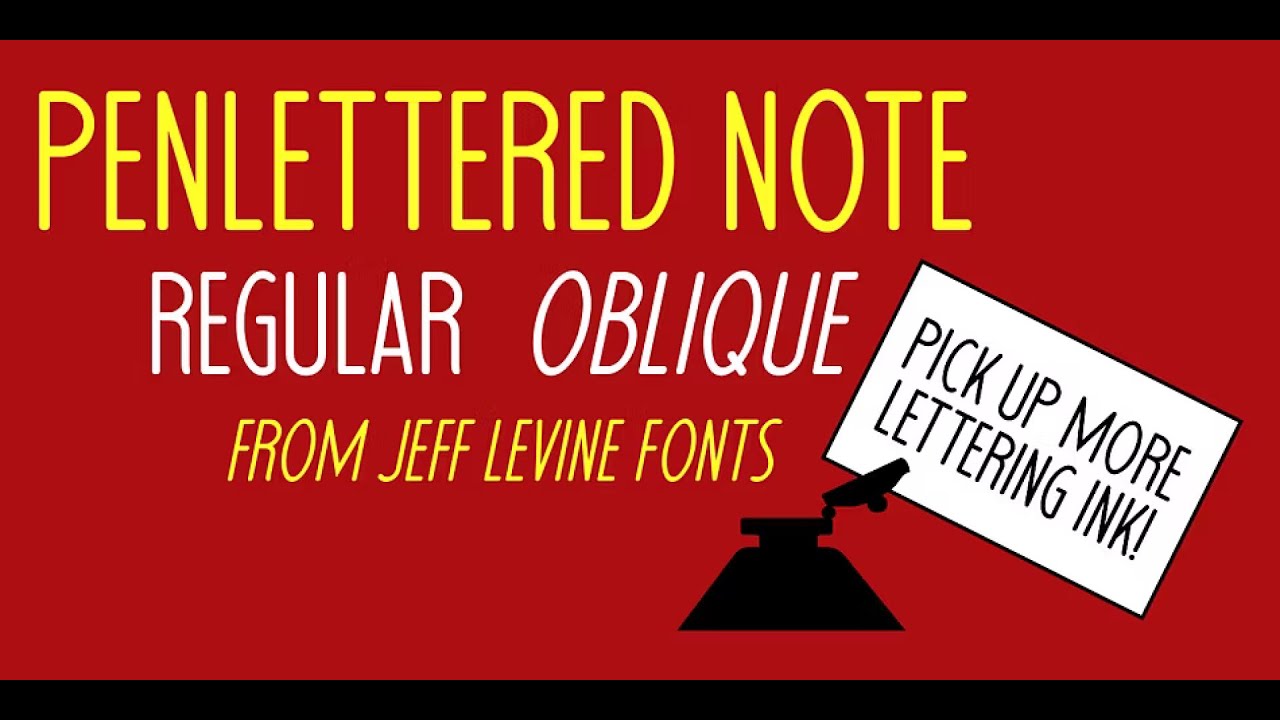 Penlettered Note JNL: Vintage Hand Lettered Style Inspired by 1934 Ad