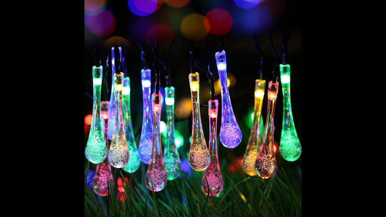 the ultimate guide to Outdoor Solar bubble raindrop string lights