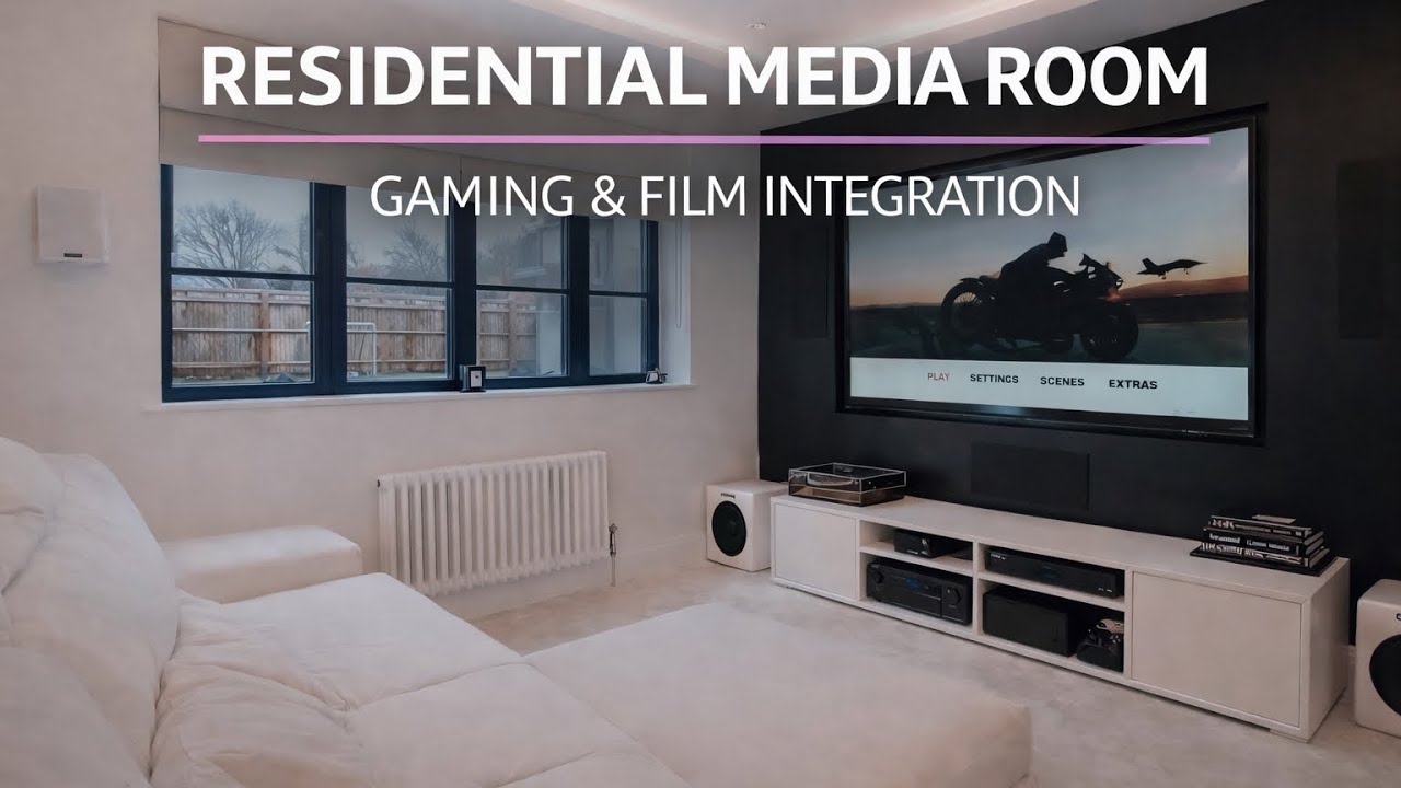 Residential Media Room Project | Gaming & Film Integration