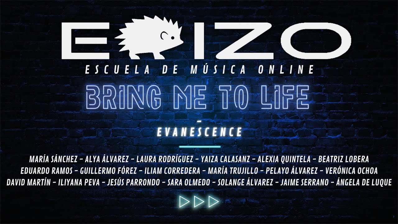 Bring me to Life - EVANESCENCE // COVER VERSION ERIZO Escuela de Música ONLINE 2023 - 2024