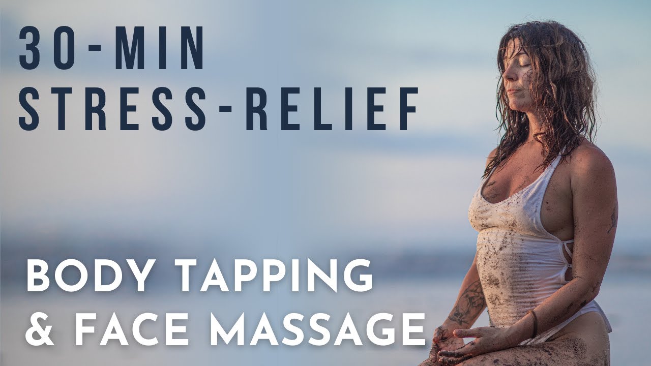 30-Min Stress-Relief: Body Tapping & Face Massage | Meghan Currie Yoga 💧