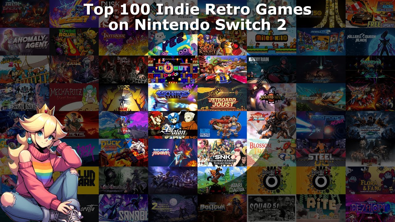 Top 100 Retro Indie Games on Nintendo Switch 2