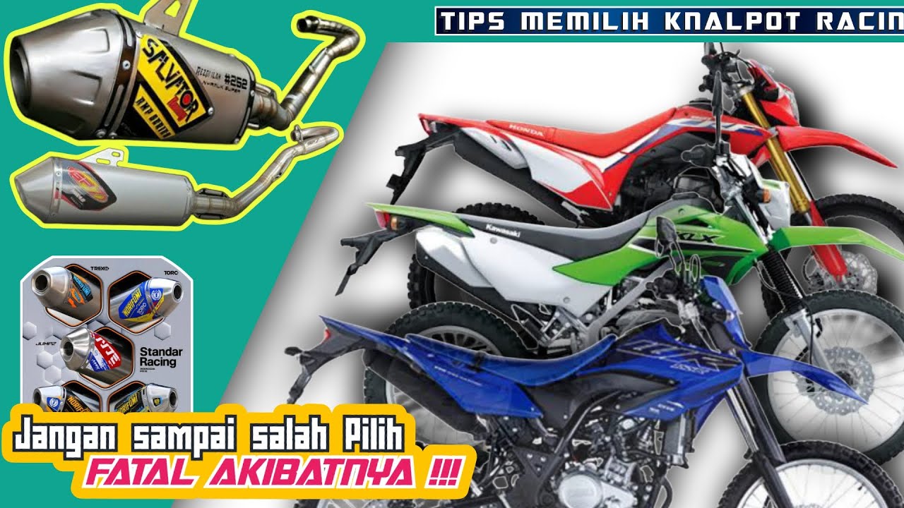 Tips membeli knalpot racing untuk KLX, CRF dan WR 155