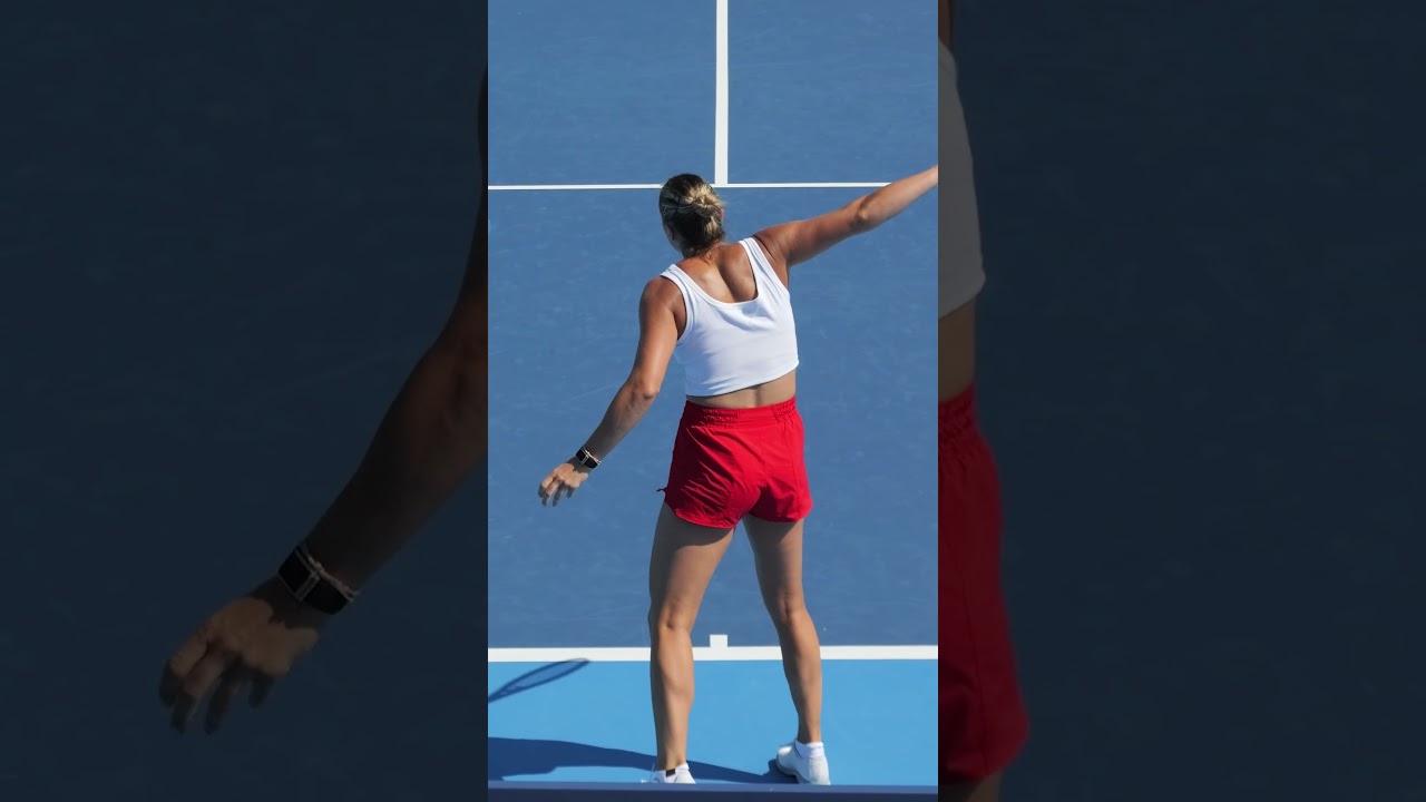 This Slow Motion Backhand From Sabalenka Is Pure POWER