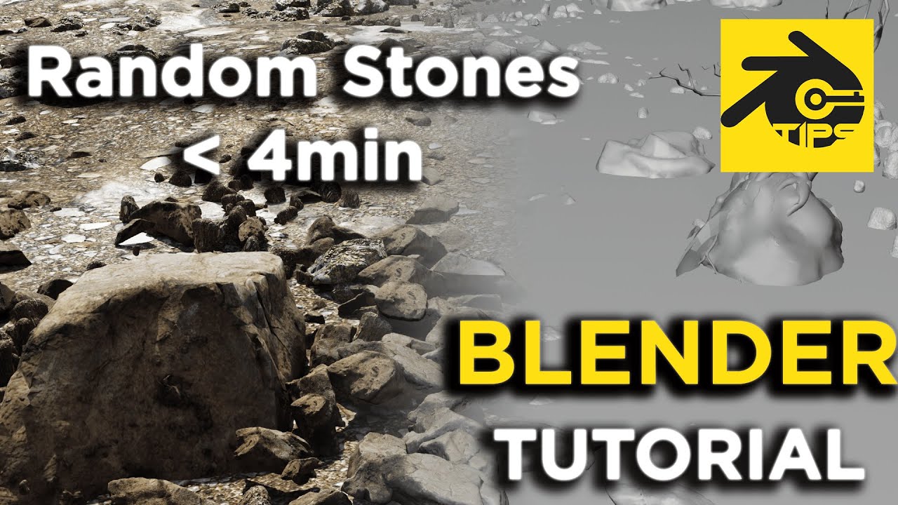 Realistic Ground+Random Stones / Blender Tutorial