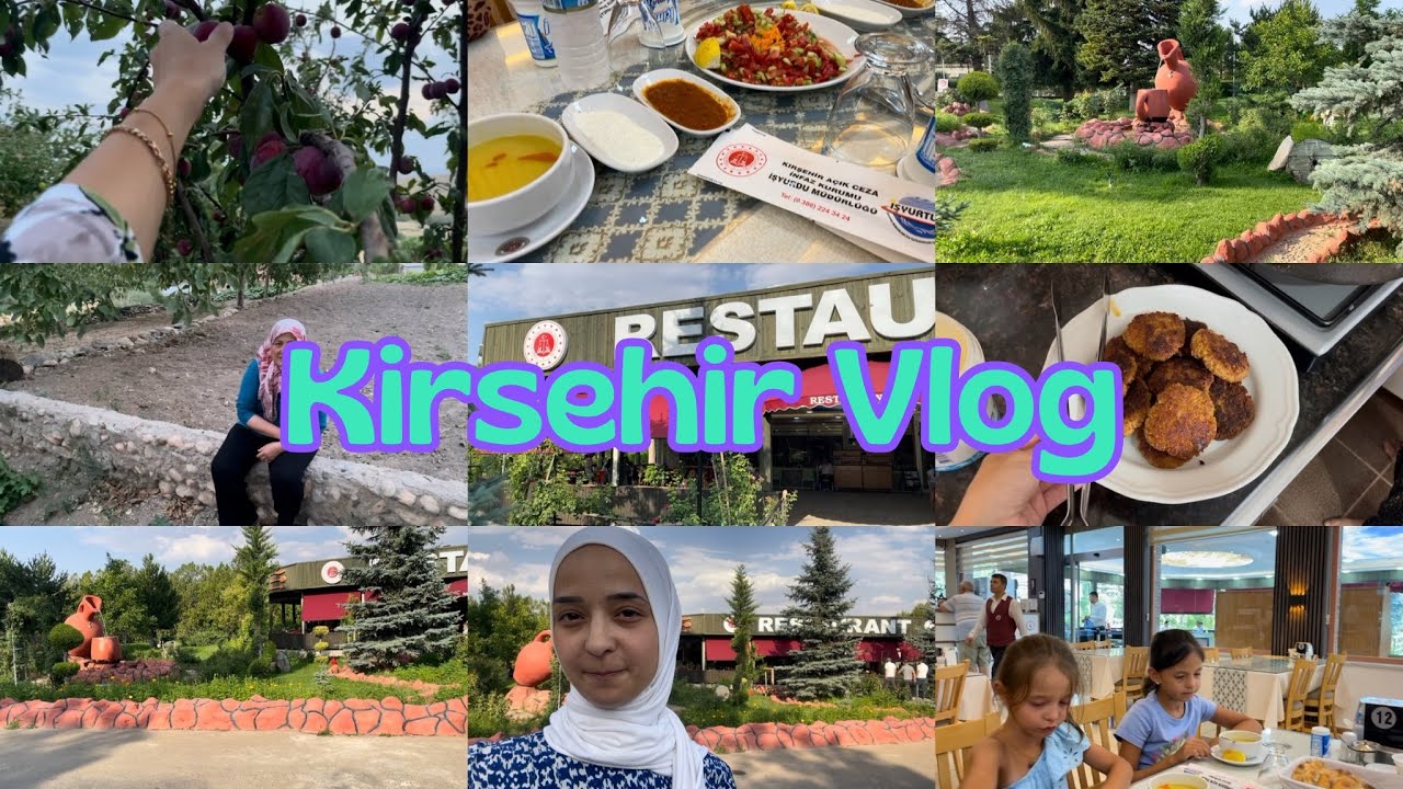 Kırşehir Vlog | Neler Aldım? | Acık Ceza Evi Lokantası | Türkiye Vlog | Köy Vlog | Köy Sebze Bahcesi