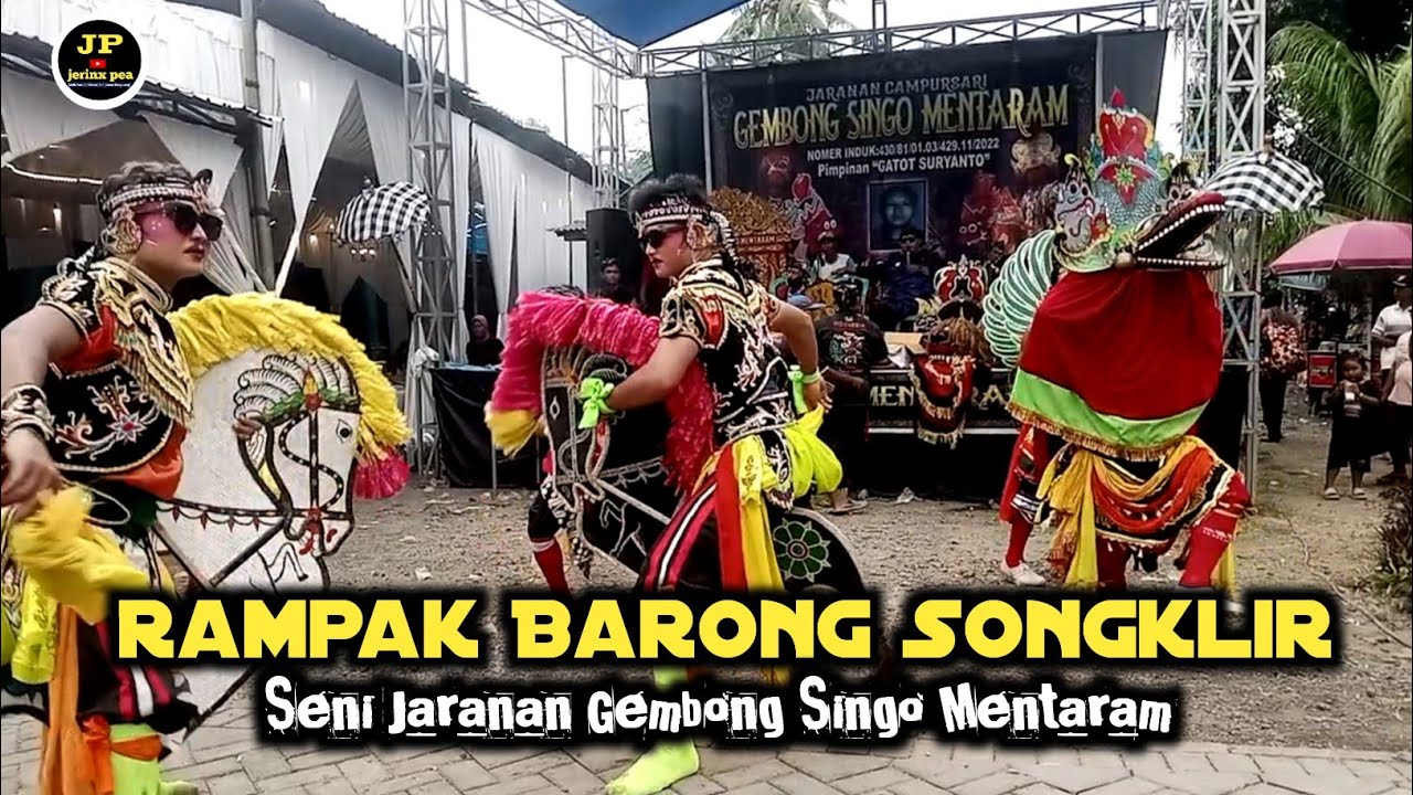 Rampak Barong Songklir Jaranan Gembong Singo Mentaram live Curah pacol Tambakrejo Muncar