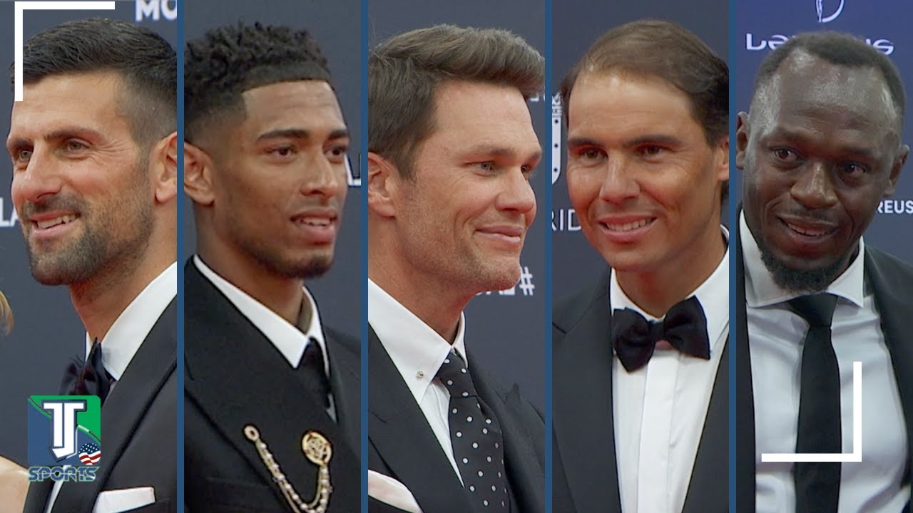 Djokovic,  Bellingham, Tom Brady, Rafa Nadal and Usain Bolt TOGETHER in the Laureus Awards