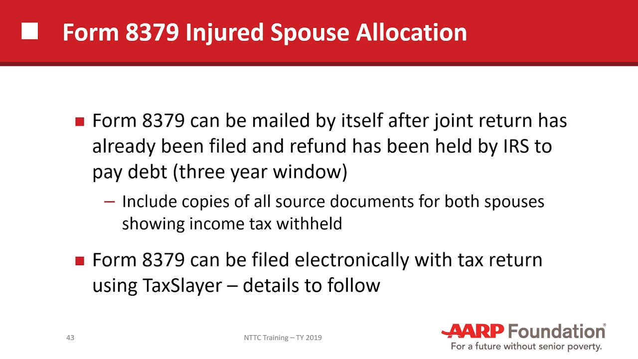 Injured Spouse TY19