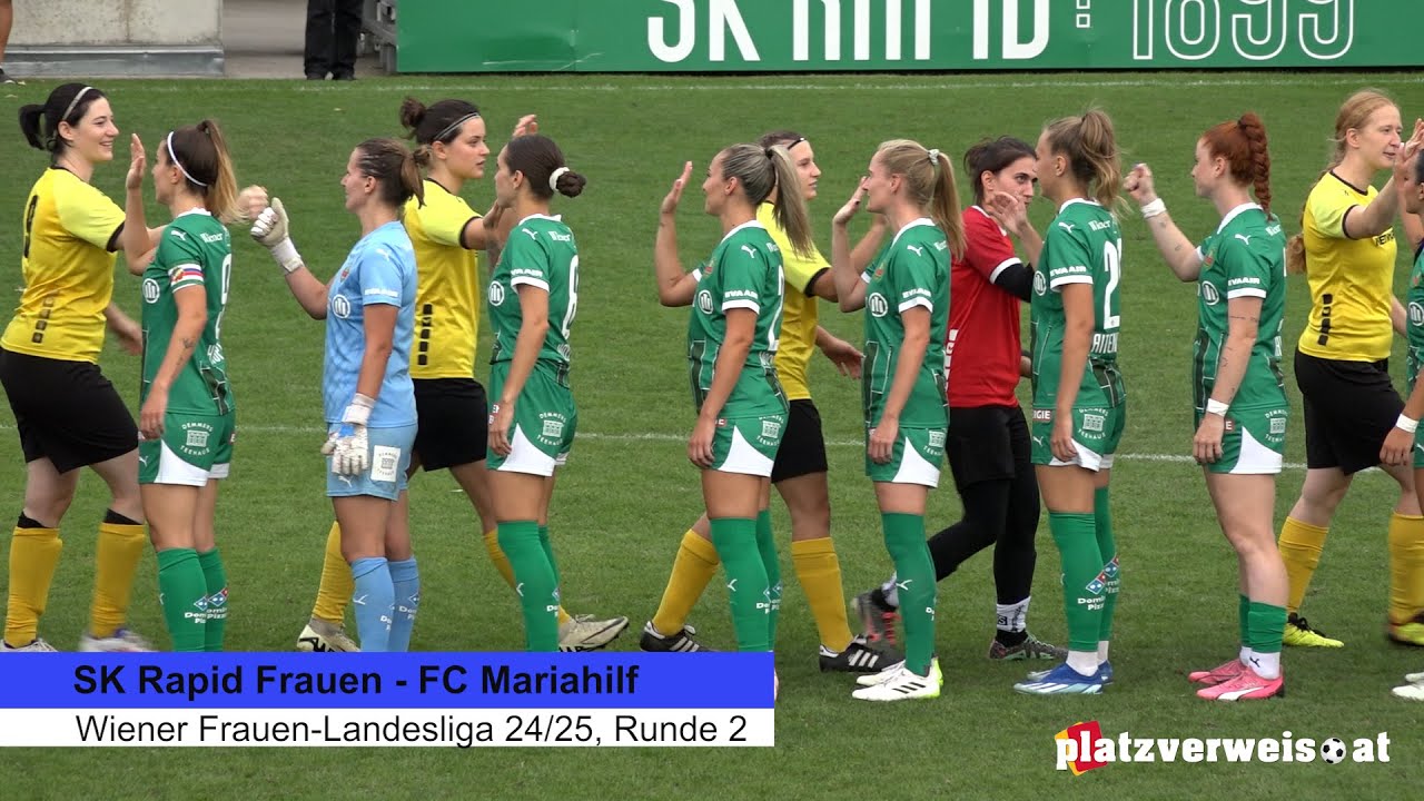 Highlights SK Rapid Frauen - FC Mariahilf, Wiener Frauen-Landesliga 24/25