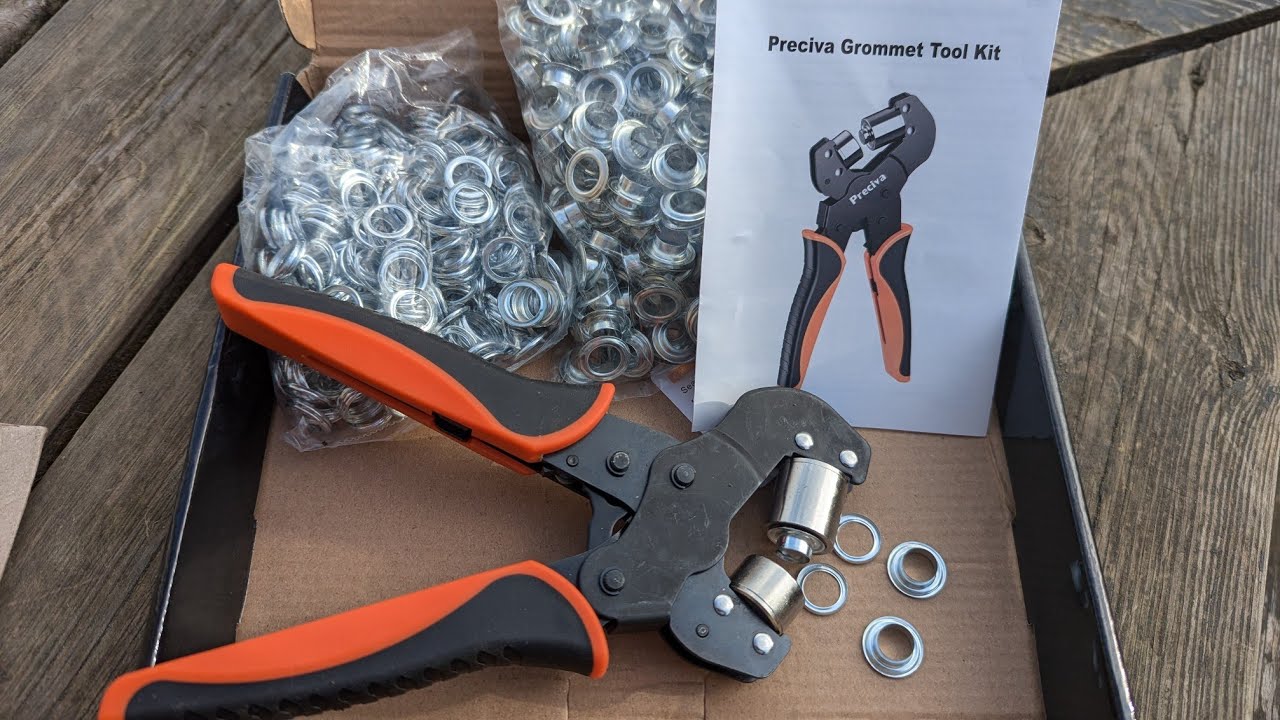 Preciva Grommet tool kit. unboxing, assembly and overview prior to use...