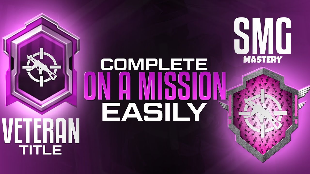 Easy Way To Complete Smg Mastery | Easy way To Complete Veteran Title In Pubg Mobile | On A Mission