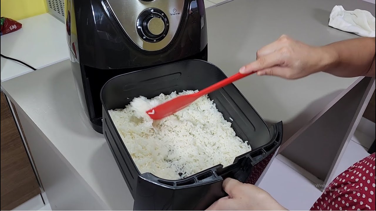Arroz rápido na Air Fryer! Melhor Dica que já vi