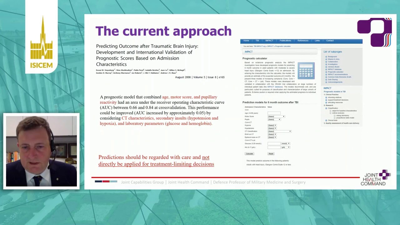 ISICEM, Head trauma, Are biomarkers of any use Michael, Reade Brisbane, Australia