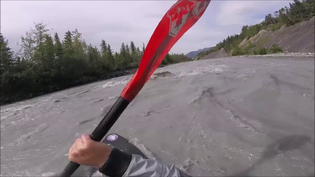 Whitewater Kayaking Lions Head, Matanuska River, Alaska