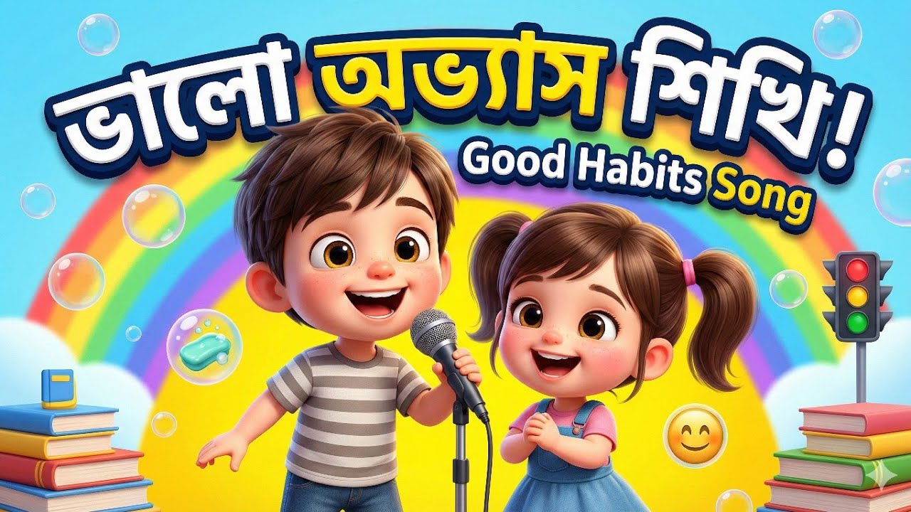 ভালো অভ্যাস শিখি মজা করে 😍 | Kids Educational Bengali Song | Fun Learning for Children