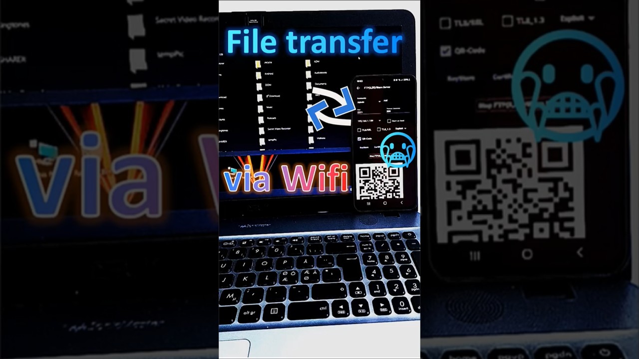 File Transfer via Wifi #shorts #ftpserver #filetransfer #technology #filesharing