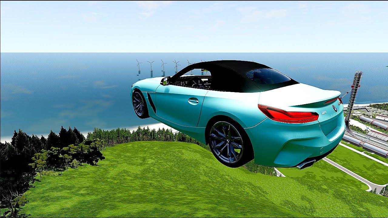 Cars vs High Mega Ramp Physics Test #6 &ndash; Realistic Speed Car Crash &ndash; BeamNG Drive