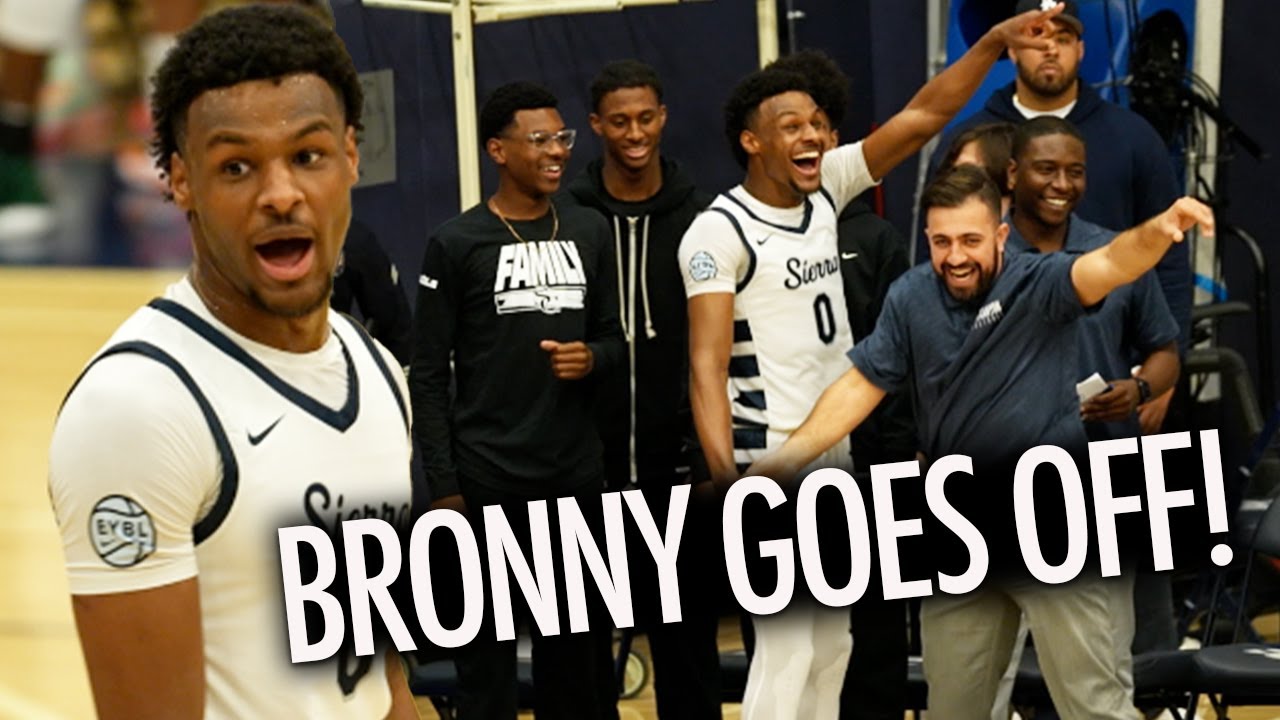 Bronny James GOES OFF Drops 25 Points & Hits 6 Threes for Sierra Canyon