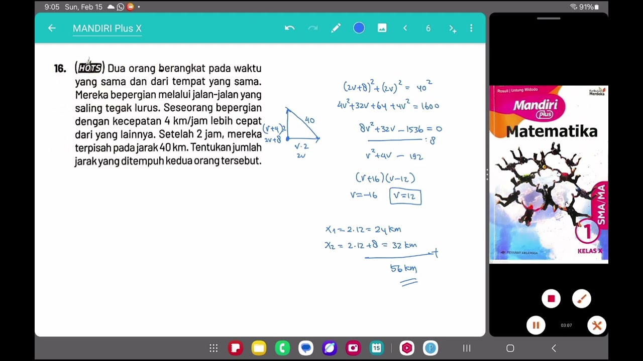 Part 17(Bagian B no 16-20) Mandiri Plus Kelas 10 Matematika Bab 5