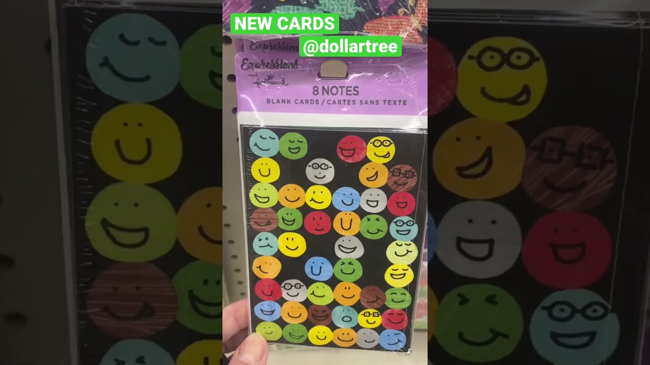 NEW BLANK CARD PACKS at #dollartree #DTfinds #dthaul #hallmark #hallmarkcards #newdtfinds #NEW