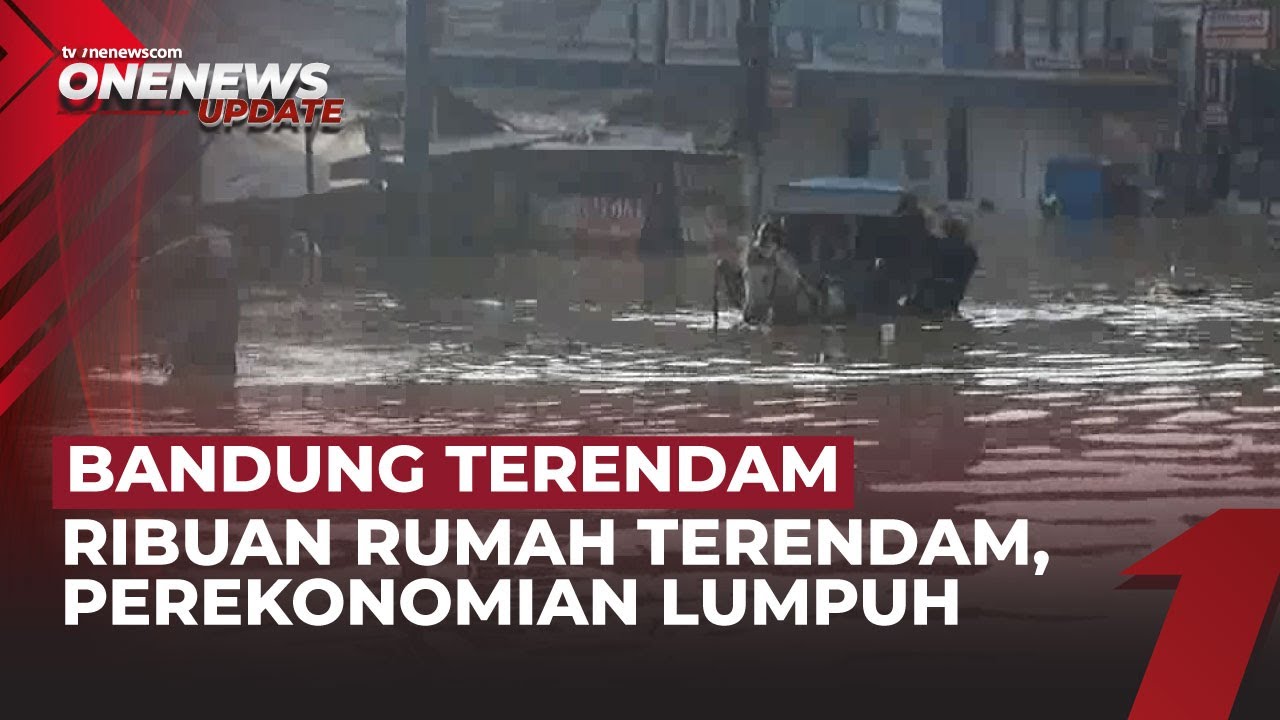 Banjir hingga 1,2 Meter Kepung Bandung, Warga Kesulitan Beraktivitas | OneNews Update