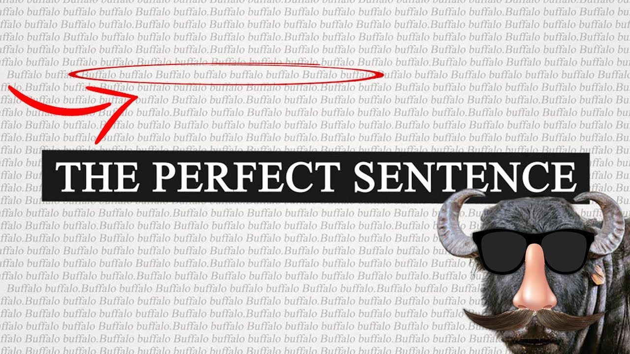 The Perfect Sentence... Buffalo buffalo Buffalo buffalo buffalo buffalo Buffalo buffalo