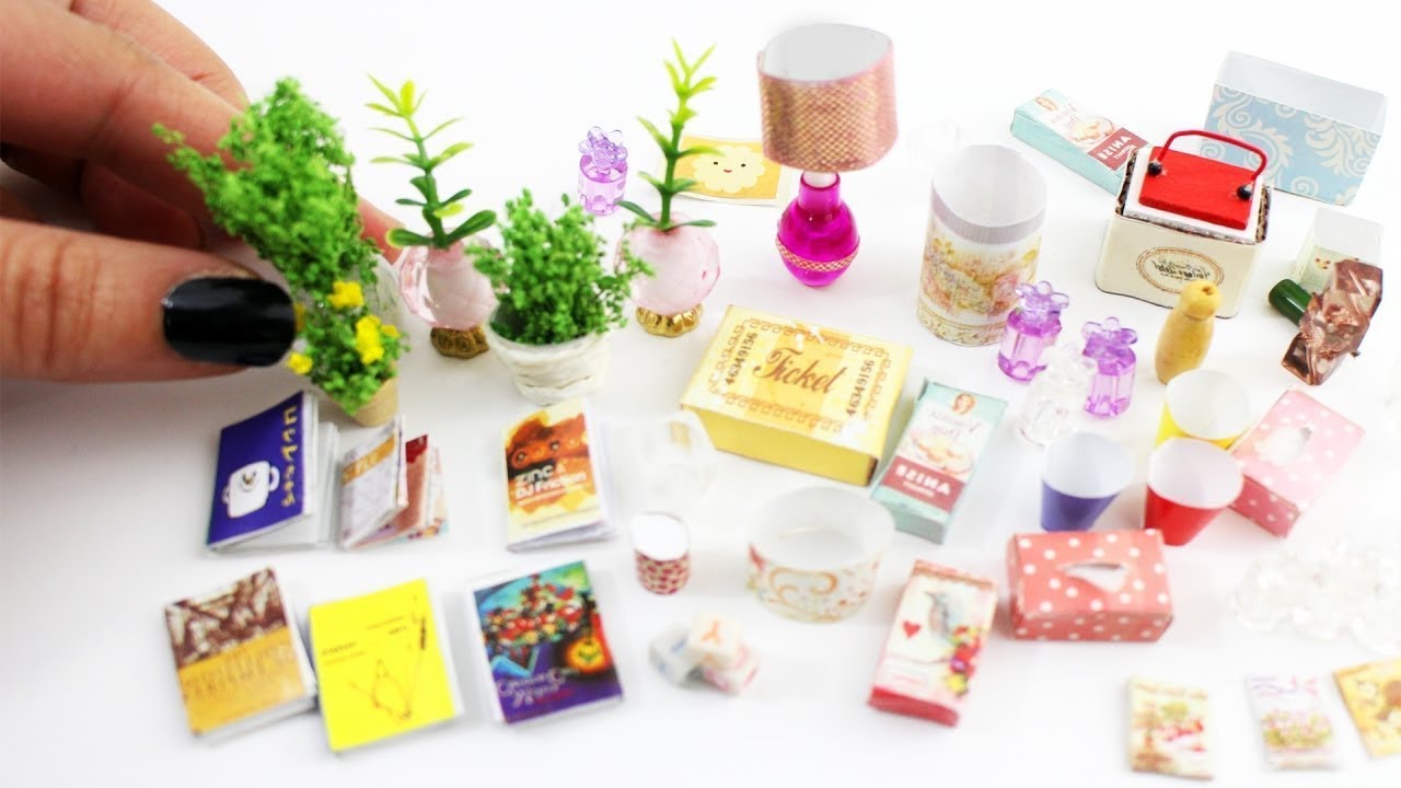 10 Easy DIY Miniatures - each in less than 1 minute #5 - simplekidscrafts