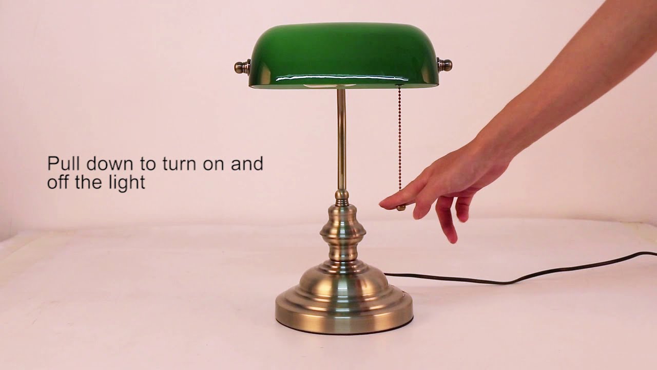 lámpara de escritorio banquero banker desk lamp classic table lamp