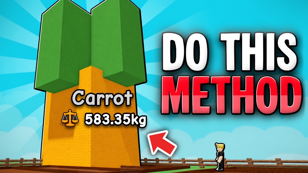 This NEW METHOD Grows 500KG+ CARROTS FAST in Grow a Garden 2