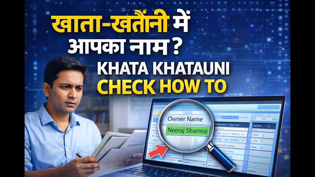 Khata Khatouni Mein Apna Naam Kaise Check Kare? | Online Land Record Check 2026 | खाता खतौनी
