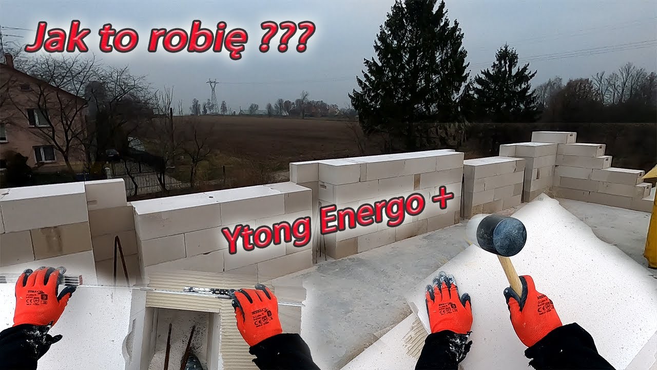 Jak murować Ytong 48 cm ? Jak docinam bloczek w rdzeniach żelbetowych?