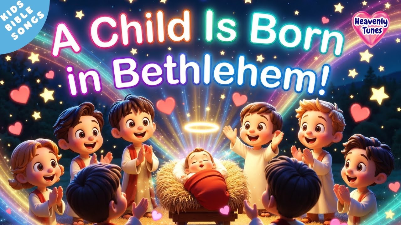 A Child Was Born in Bethlehem | Christmas Bible Song for Kids | Story song of Jesus&rsquo; Birth